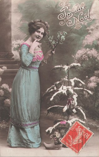 Noel femme elegante houx - femme,