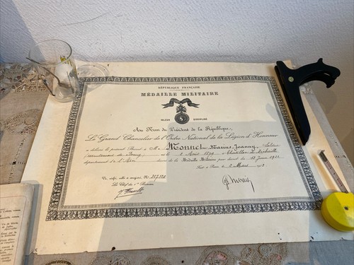 Ancien diplôme médaille - ancien,