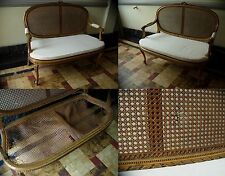 meuble antiquité fauteuil canné bois doré style 18ème époque 19éme