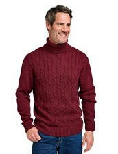 Pull à col roulé torsadé |