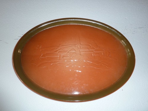 Plat faïence alsacien des - faïence,