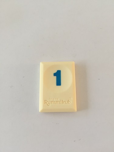 Tuile chiffre bleu pièce - chiffre, un