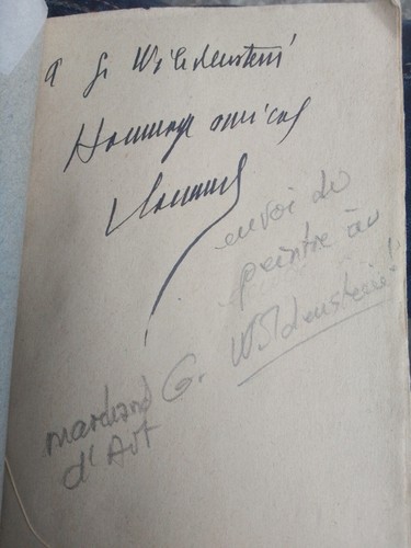 Autographes maurice vlaminck - autographes,