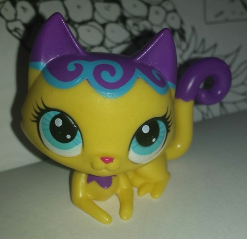 Littlest pet shop chat jaune - shop,