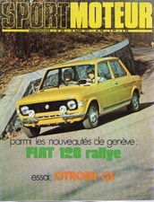 SPORT MOTEUR 226 1971 FIAT 128