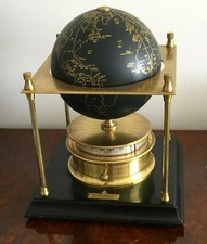 IMHOF ROYAL GEOGRAPHICAL SOCIETY WORLD CLOCK 8 DAY CLOCK NOT LECOULTRE  TISCHUHR