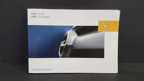Notice autoradio opel cd30 - opel,