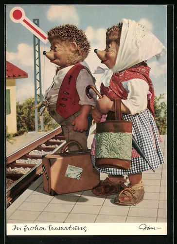 Carte postale mecki - avec, sa