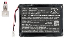 Batterie 1200mAh type PPCW0505 PPCW0508 PPCW0510 Pour Cowon iAudio X5L (20GB)