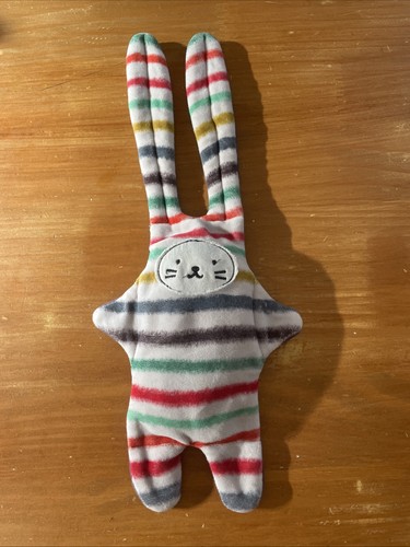 Doudou plat lapin rayé