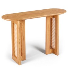 Console Design Cannage "Bohème" 120cm Chêne Clair