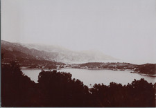 France, Mont Boron, vue prise de la batterie annexe sur le Cauférat Vintage prin
