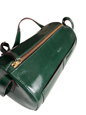 Sac Avril GAU POLA cuir vernis vert