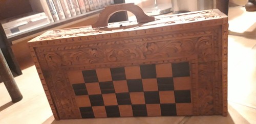Jeu échecs bois sculpté - jeu,
