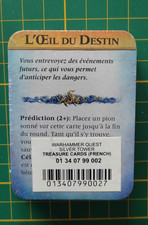 Warhammer quest silver tower : cartes de trésor / treasure cards FR