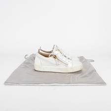 Giuseppe Zanotti Sneakers en cuir blanc Maylondon zippés 225mm 28501413