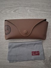 Rayban Étui A Lunette Vide Ray Ban Marron Avec Chifonnette  ( Petit Prix)
