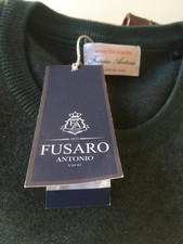 Pull Fusaro Antonio neuf avec étiquette laine et cachemire T: XL