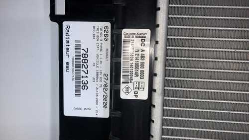 Radiateur eau renault - radiateur,