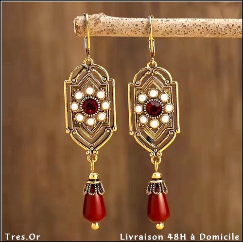 Boucles oreille style art - style,