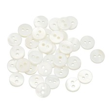 35Pcs Bouton En Nacre Naturel