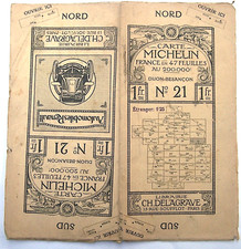 Carte routière ancienne