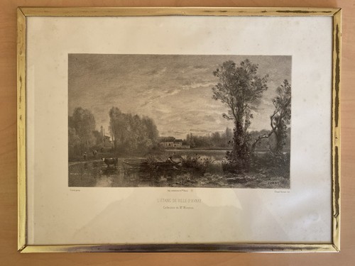 Lithographie gravure sous