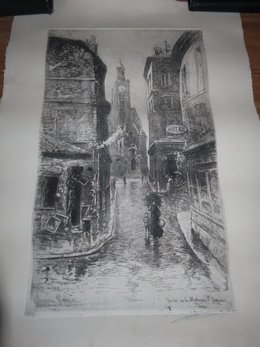 Gravure eau forte lucien - forte,
