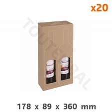 Boîte cadeau pour 2 bouteille