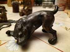 MAGNIFIQUE chien en bronze