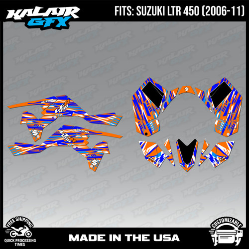Graphics kit for suzuki atv - graphics,