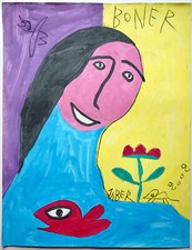 JABER  GOUACHE ORIGINALE SUR