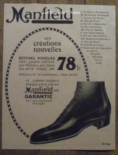 Publicité manfield chaussures - manfield,