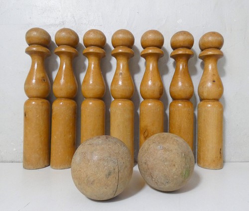 Ancien jeu grandes quilles - grandes,