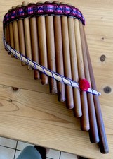 Véritable Flûte De Pan Péruvienne Fabrication Artisanale En Bambou