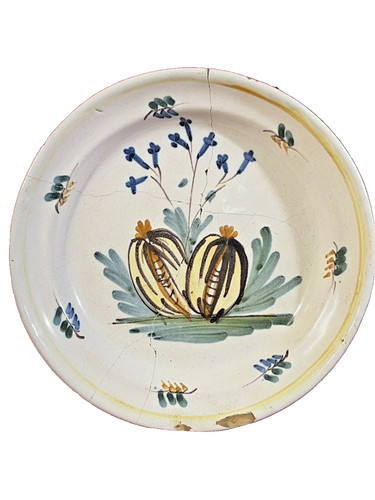 Ancienne assiette faïence - assiette,
