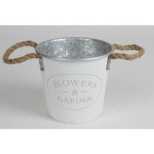 12X Pot De Fleurs En Zinc