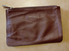 Trousse pochette en cuir marron trousse école   ANDRE