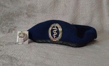 Béret bleu du service médical / de santé de la Bundeswehr Allemand T59 + insigne