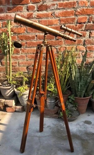 Ancien télescope laiton - en,