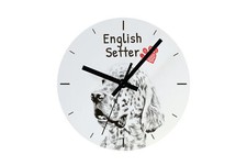 Setter anglais horloge avec