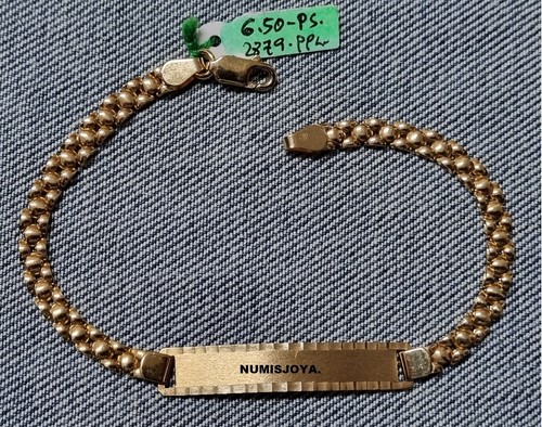 Bracelet with plate for - bracelet,