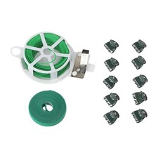 Lot de 5 supports de plantes à piquets avec clips pour plantes grimpantes Monst