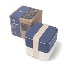 🍱 LUNCHBOX MB SQUARE Monbento Blue Natural + Bottle M + MB Pochette L offertes