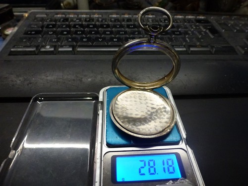 Coque montre gousset argent - de,