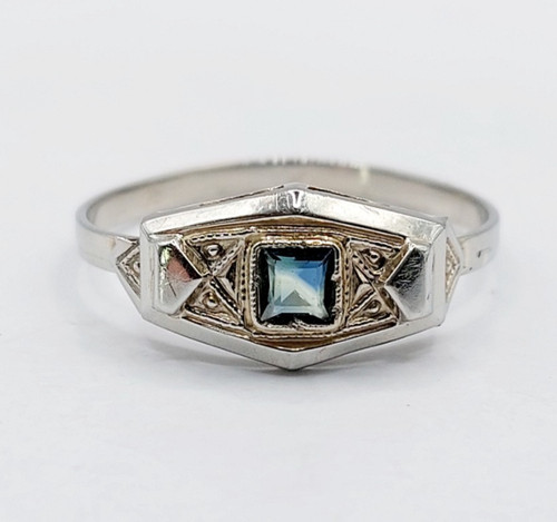 Bague tank art deco - , or