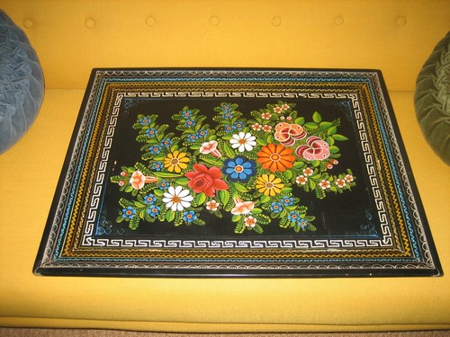 Grand plateau ancien table - plateau,
