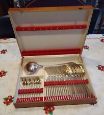 ORBRILLE : Ménagère de Table en Métal Argenté 2 Poinçons/37 Pièces ART DECO