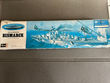 Maquette Kit à monter Bateau Navire Militaire Bismarck Revell 1/570