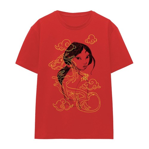 Mulan shirt motif mushu - mulan,